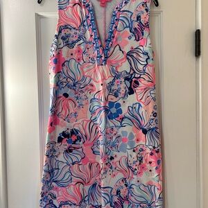 Lilly Pulitzer Pink and Blue Patterned Top Small